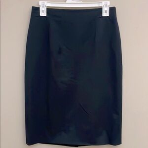 Chanel Uniform Classic Black Pencil Skirt Size 12P